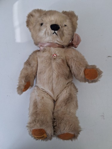 Merrythought plush bear - merrythought, beige