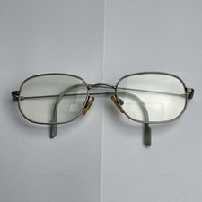 Specsavers Eyeglasses Glasses Frames Oval Silver Full Rim Vintage 50-19-120