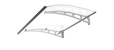 Schartec aluminium door canopy - aluminium,