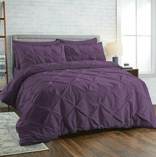 100% Cotton Pintuck Duvet Set
