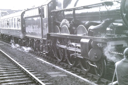 Steam locomotive w photo - steam, (b/w