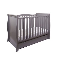 Baby Willow Grey Sleigh Cot /