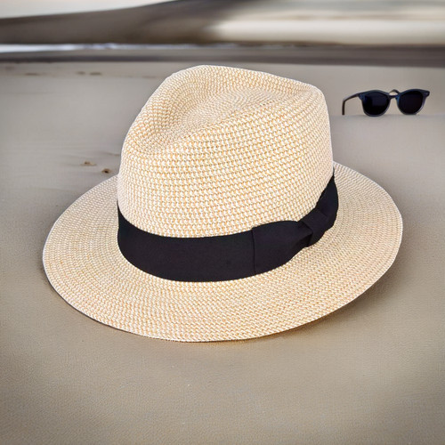 Packable straw summer panama - straw,