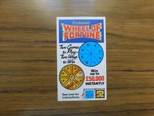 Wills Embassy 1985 Wheel of Fortune  Wheels Gold /Blue  O Blue B Gold