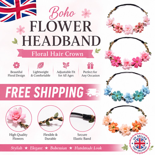 Flower headband head garland - flower,