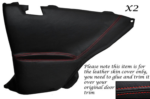 Red stitch rear - red,