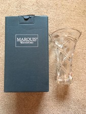 Waterford Crystal Marquis Trillium Clear Vase 7" Tall. Boxed Good Condition.