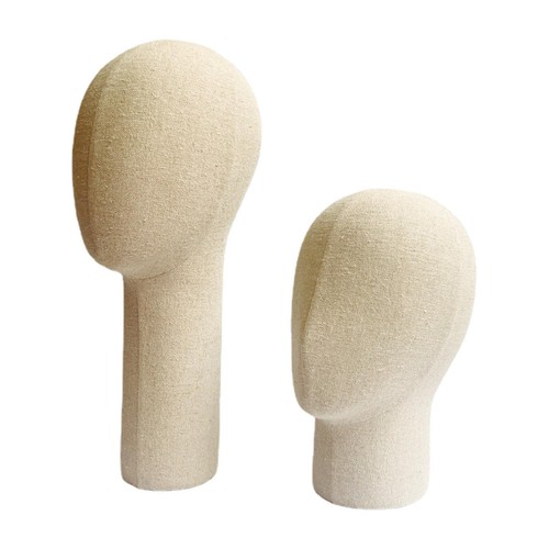Linen mannequin head - mannequin,