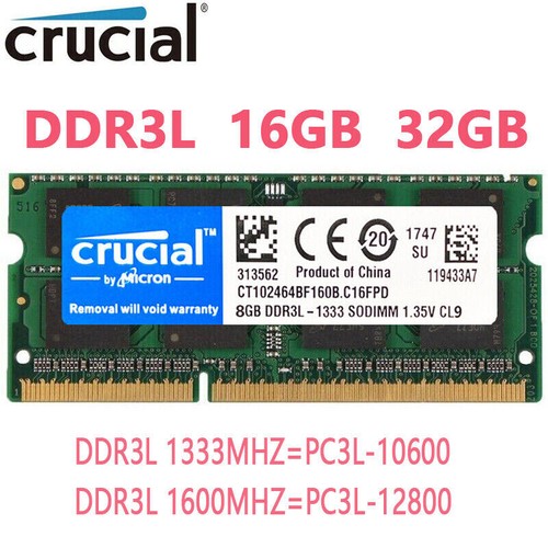 Crucial ddr3l 16gb 32gb - ddr3l,
