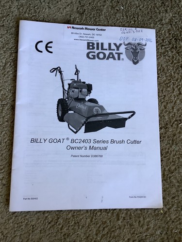 Billy goat brush cutter bc2403 - billy,