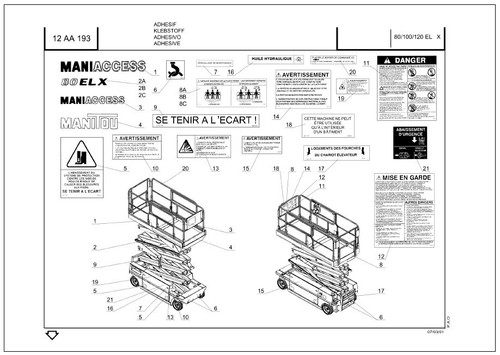 Manitou 120 elx parts catalog - 120,