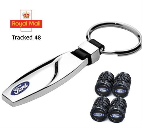 New ford metal chrome keyring - chrome,