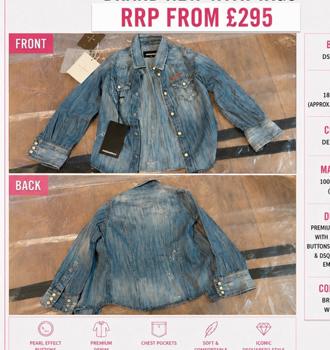 Dsquared2 blue denim jean - blue,
