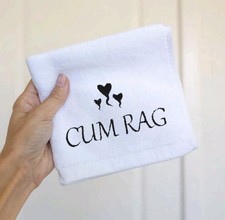 Cum Rag Towel Funny Washcloth