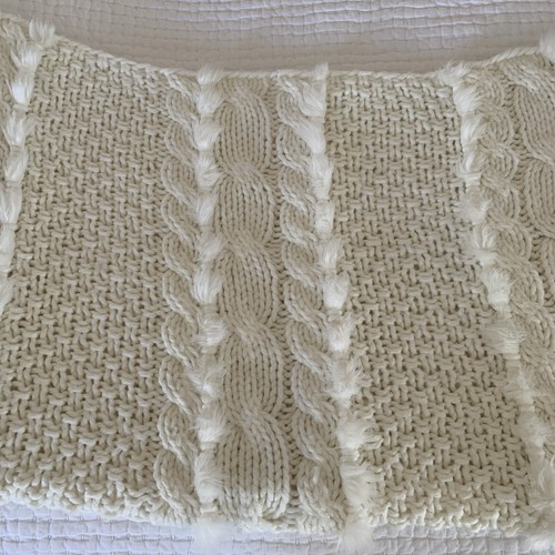 Pottery barn faux fur cable - fur,