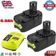Battery Or Charger For Ryobi 18V 6.0Ah BPP-1817M 1815 P108 RB18L13 RB18L50 P107