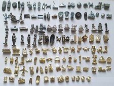 SINGLE METAL SILVER AND GOLD MONOPOLY  TOKENS  PIECES  MOVERS  SPARES