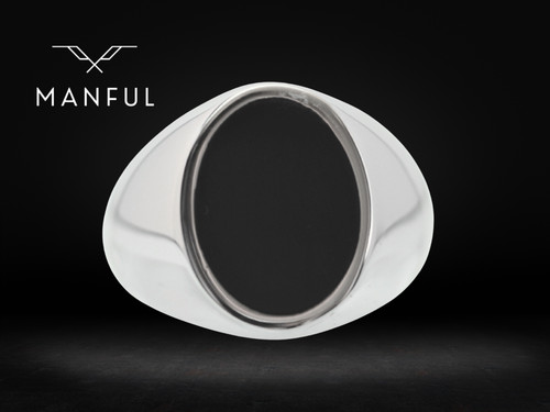 Oval onyx silver - oval,