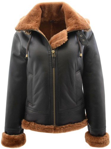 Womens sheepskin jacket - sheepskin,