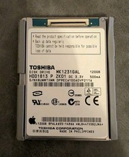 120GB HDD for iPod Classic 6th, 7th gen - Toshiba MK1231GAL, ZIF hard drive