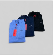 HUGO BOSS MENS BRAND NEW HALF ZIP JUMPER FOR MENS