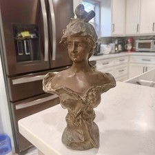 Antique ART NOUVEAU Bronzed