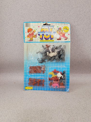 Vintage toy farm animals - farm,