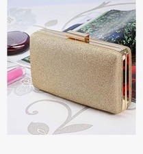 Gold Glitter Evening Clutch