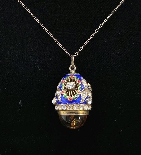 Edwardian style egg pendant - edwardian,