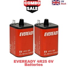 2X EVEREADY 4R25 6V Batteries Lantern 4R25X 4R25RZ/B 996 PJ996 908 908S