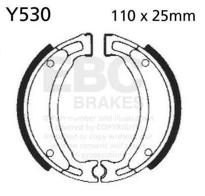 Ebc brake shoes y530 front - ebc,