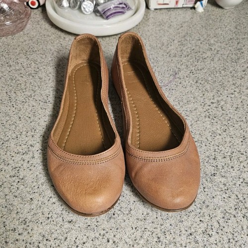 Frye brown leather - logo, ballet