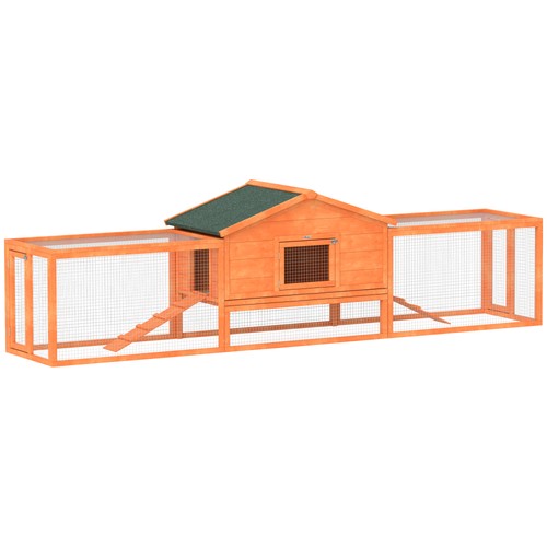 Pawhut rabbit hutch wooden - pawhut, hutch,