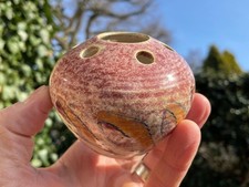 Vintage Jo Lester Isle of Wight Pottery Vase – Flower Frog Form, Hand-Glazed 50s