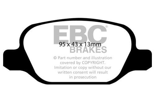 Ebc greenstuff rear - brake, pads