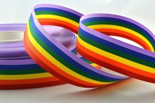 Rainbow lgbt grosgrain - rainbow,