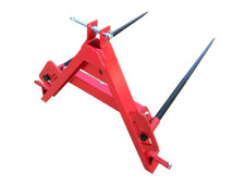 Twin Bale Spike - 3 Point Linkage & Quick Attach A-Frame - Front or Rear Moun...