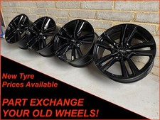 Audi 20" Q7 A5 A7 A8 Genuine 5 Parallel Spoke Star Black Alloy Wheels 4M0601025H