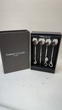 ? Culinary Concepts Artisan Coffee Spoons Set Of 4 Different Designs New, Boxed