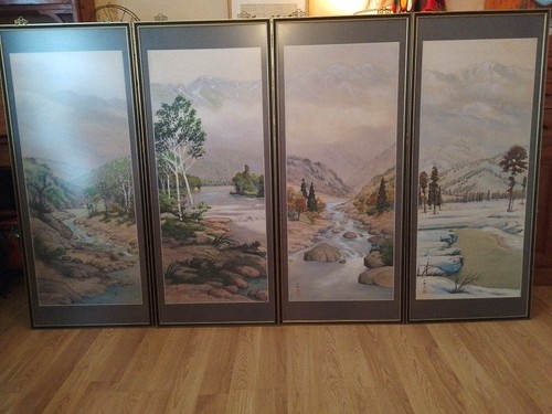 Vintage oriental landscape - oriental,