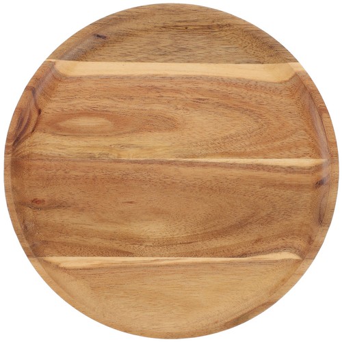 Wood serving tray round - serving,