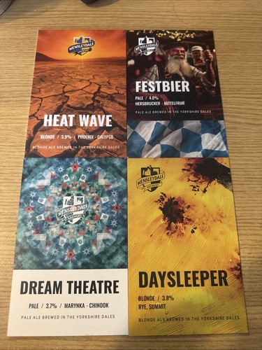 Wensleydale brewery pump clips - brewery,