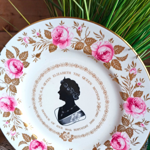 Coalport collector plate - plate, bone