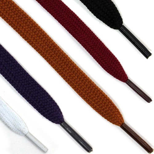 Coloured flat shoe - laces, –