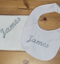 Personalised  baby white