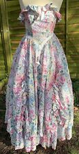 Vintage Laura Ashley Floral Strapless Bo peep Southern Belle 1980’s Dress Unworn
