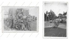 WW2 photo XXX Corps vehicles Military Ambulance Company RASC, 30 Corps sign Army