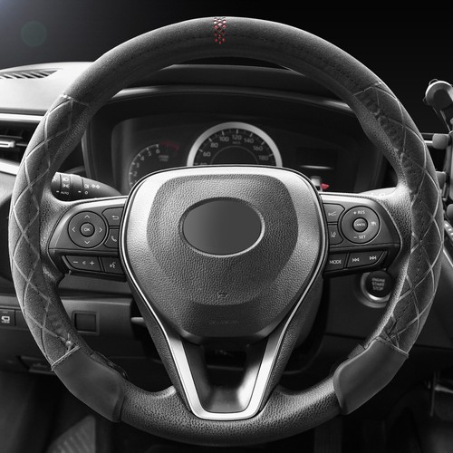 Car steering wheel - cover, suede