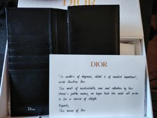 Dior Black Leather  Wallet