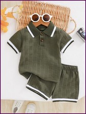Boys Summer Outfit Set Polo